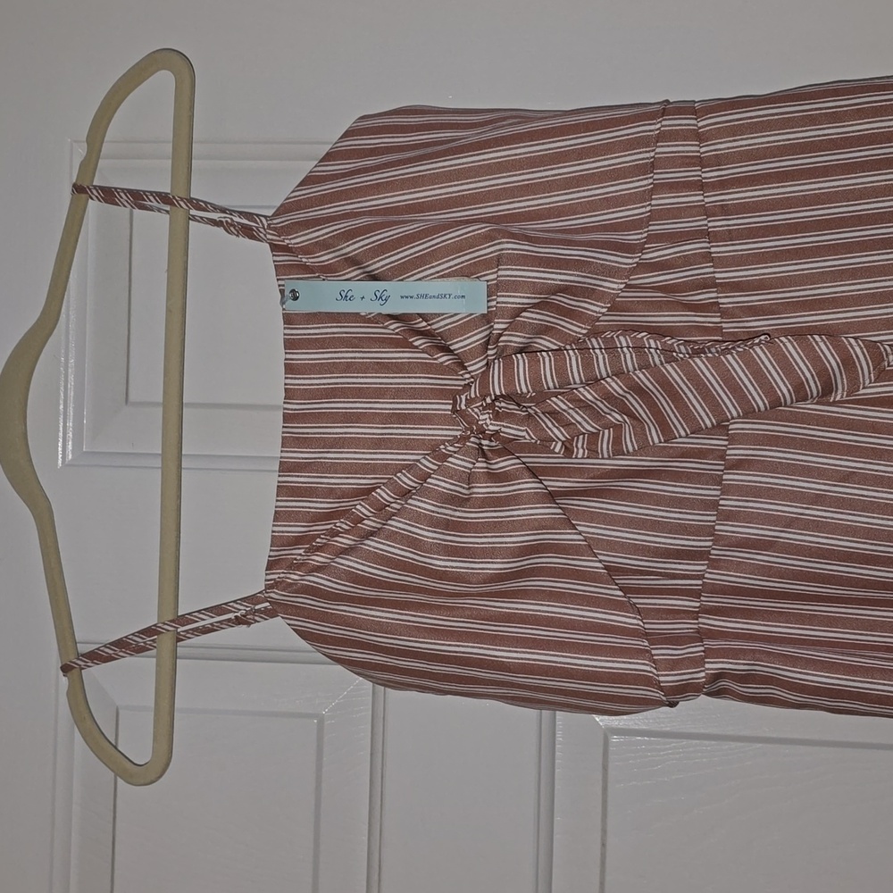 Skinny strap romper